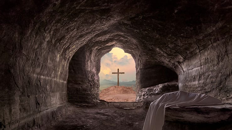 Easter Story: Inside Tomb Cross - Motion