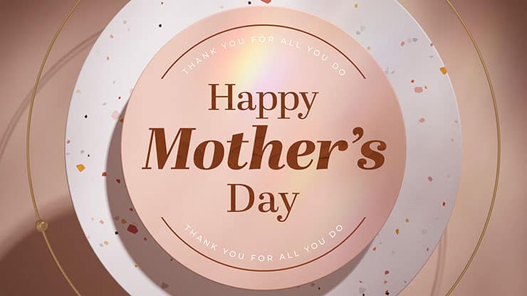 Mother's Day Terrazzo: Title Graphics