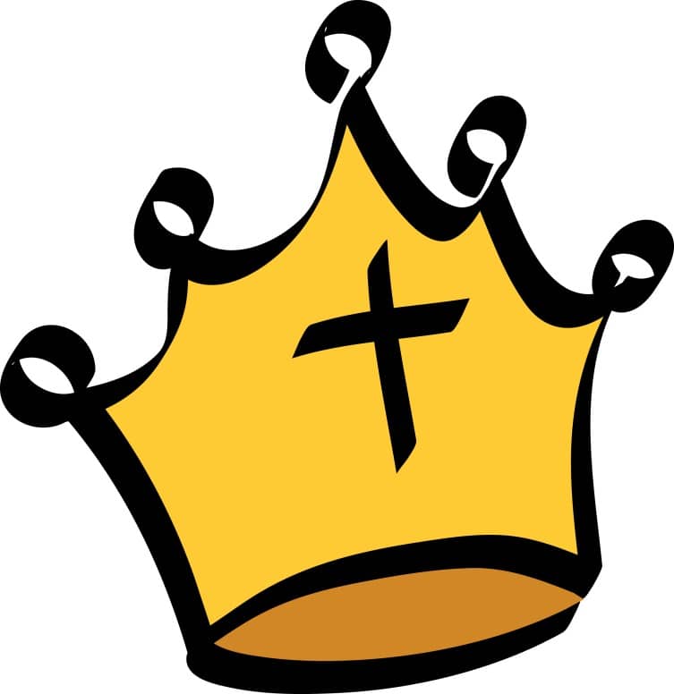 Black Cross on Gold Crown