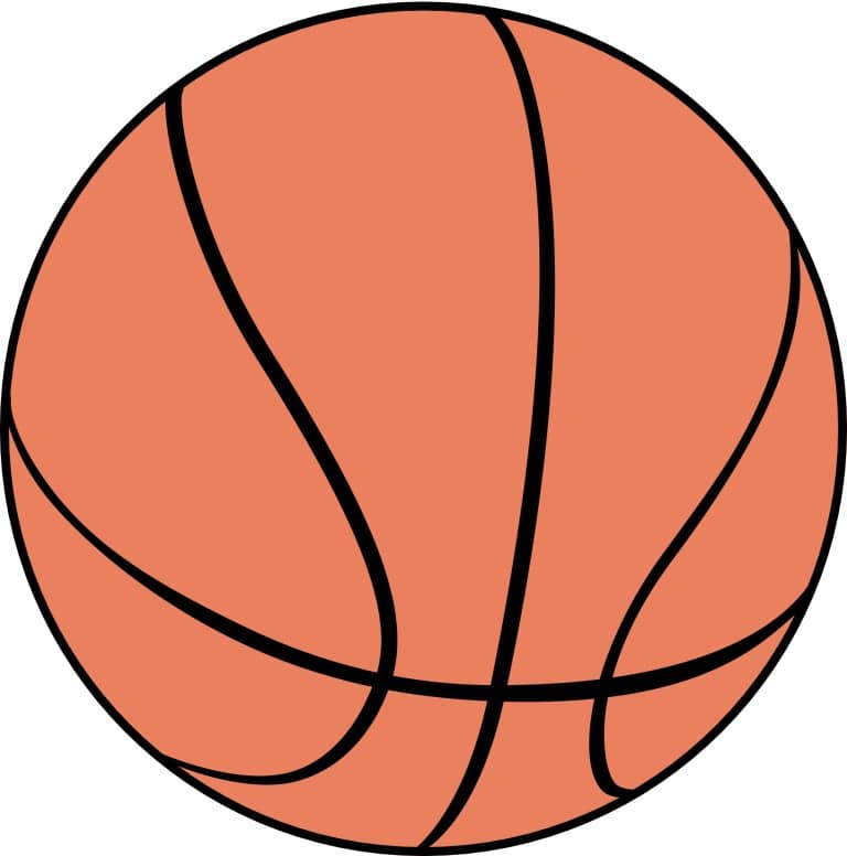 Large Orange Basketball