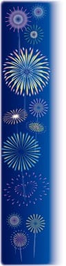 Colorful Fireworks Page Side