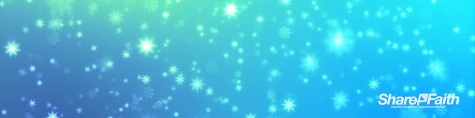 Radiant Christmas Snowflakes Multi Screen Worship Video