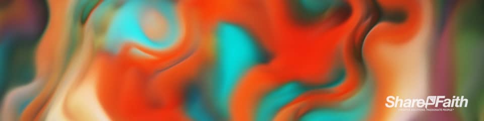 Paint Swirl Abstract Triple Wide Background Video
