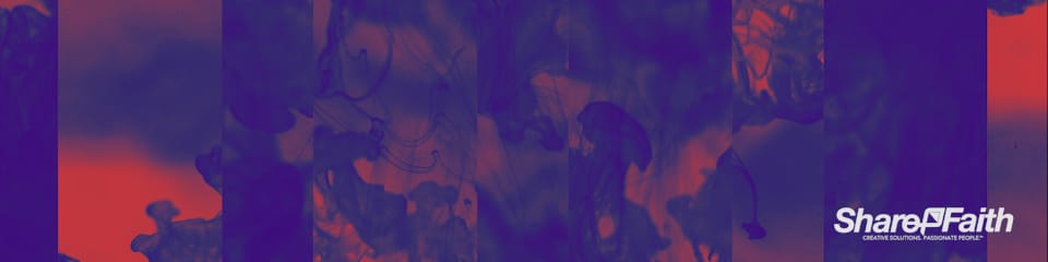 Red Ink Drop Panels Multi Screen Worship Motion Background