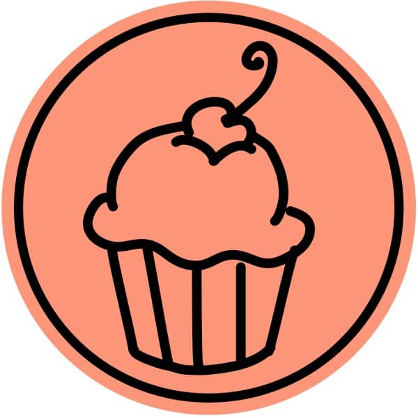 Frosted Cupcake with Cherry