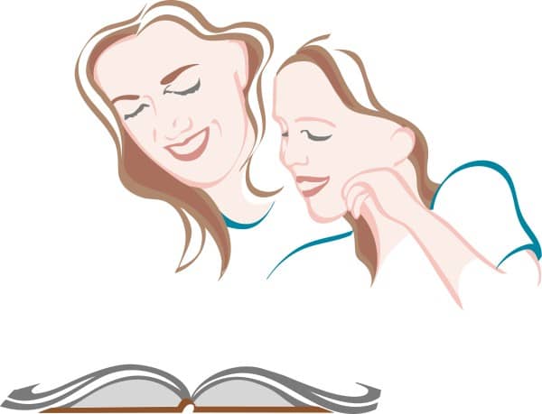 Mother and Daughter Read Together
