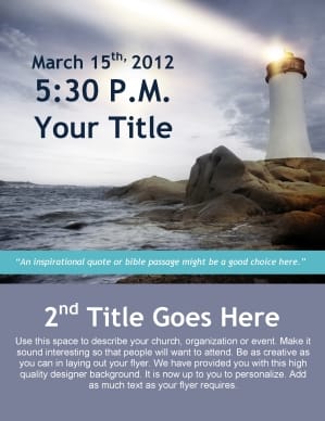 Safe Harbor Flyer Design