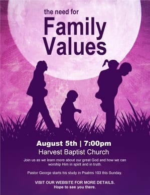 Family Flyer Template