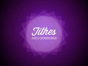 Tithes and Offerings Church Services Stills