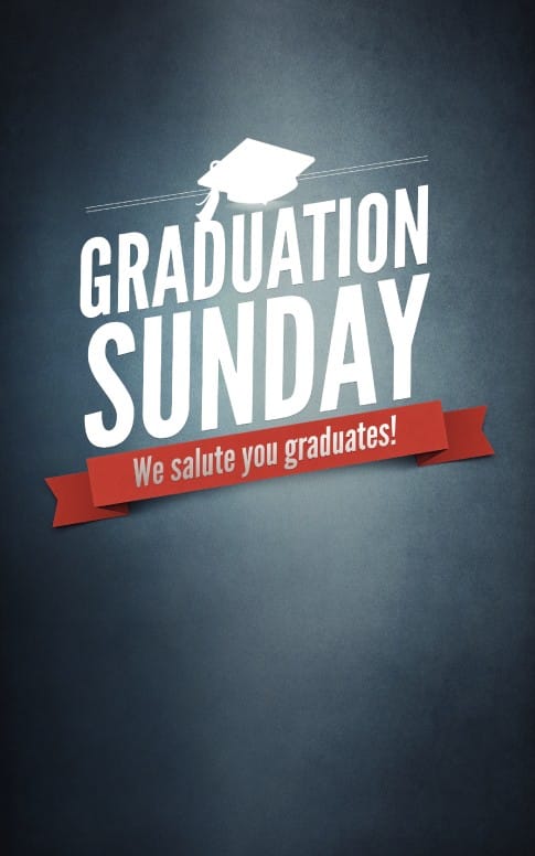 Graduation Sunday Program Cover Template