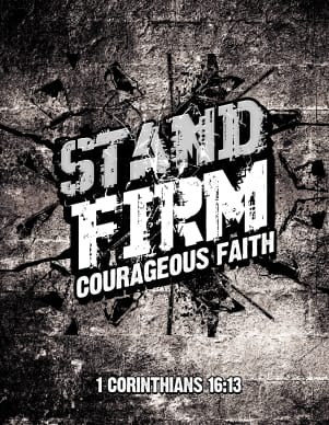 Stand Firm Religious Flyer