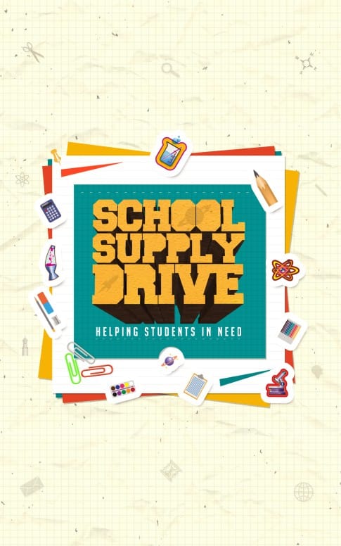School Supply Drive Ministry Bulletin