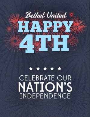 Happy Fourth of July Religious Flyer
