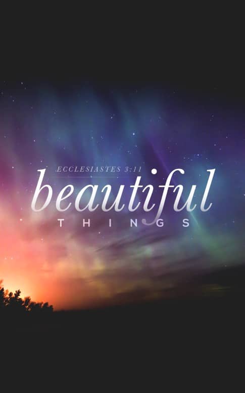 Beautiful Things Christian Bulletin