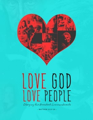 Love God Love People Christian Flyer