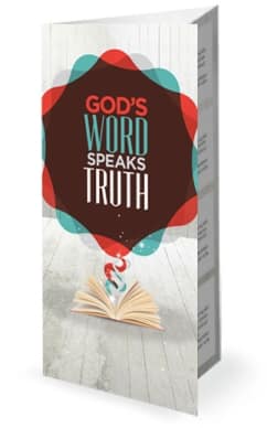 Gods Word Speaks Truth Bible Church Trifold Bulletin