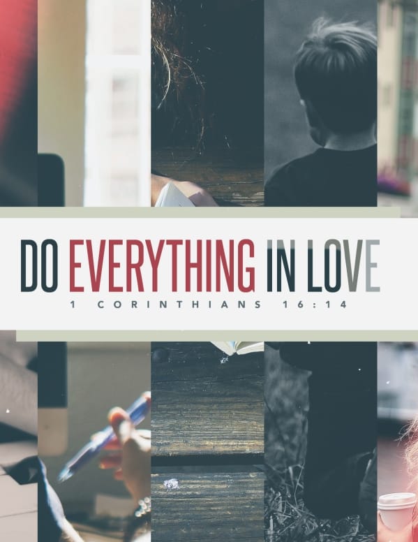 Do Everything In Love Church Flyer