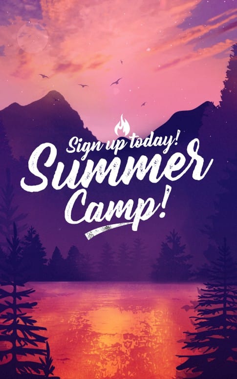 Church Summer Camp Bulletin