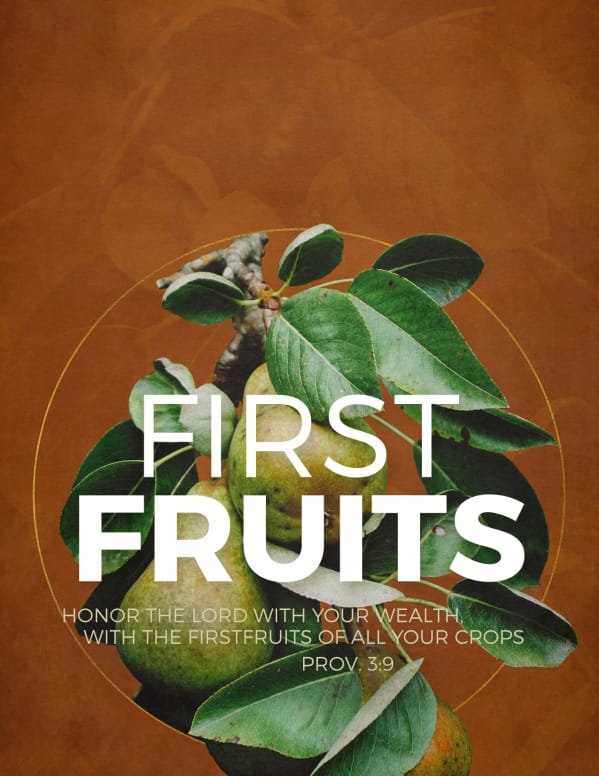 First Fruits Church Flyer Template
