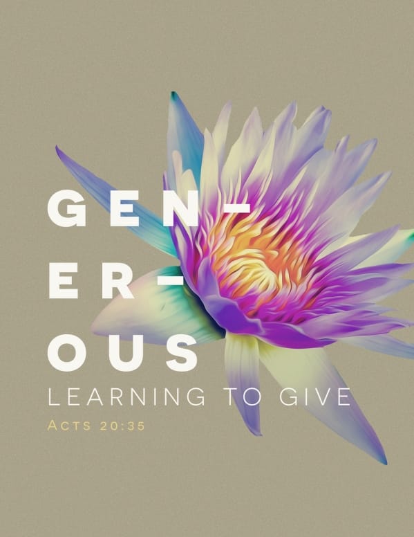 Generosity Sermon Series Flyer Template