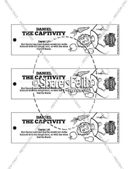 Daniel 1 The Captivity Bible Bookmarks