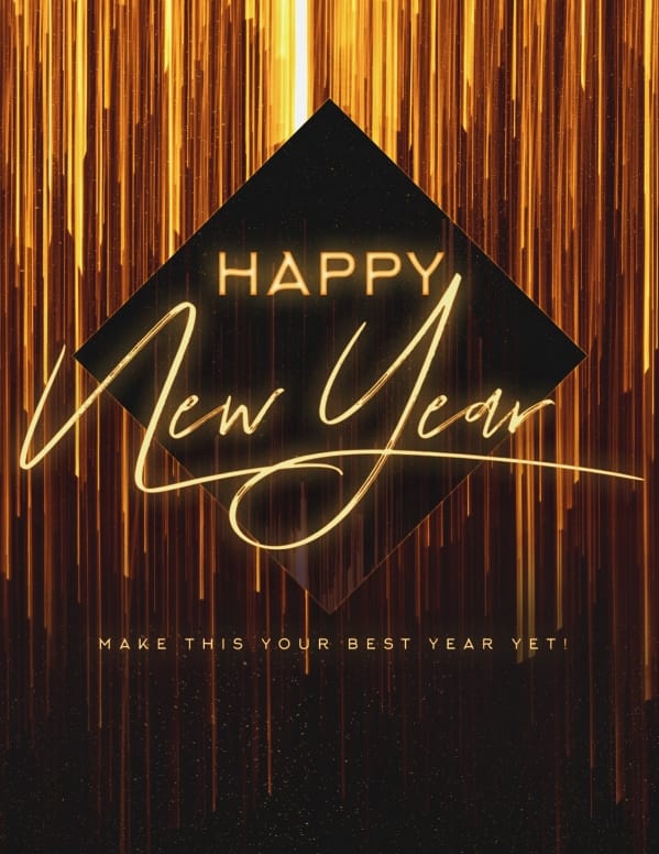 Happy New Year Church Flyer