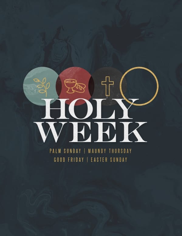 Holy Week Marble Church Flyer