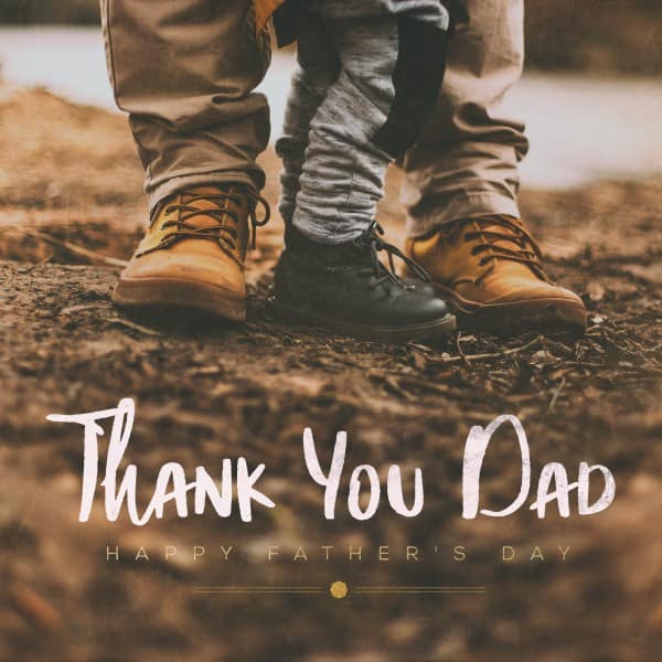 Thank You Dad Shoes Social Media Graphic