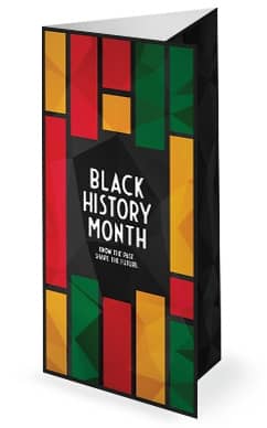 Black History Church Trifold Bulletin