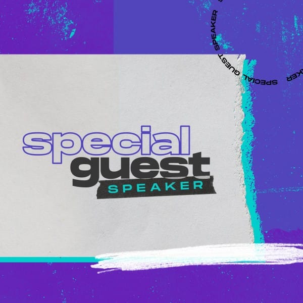 Special Guest Social Media Graphic