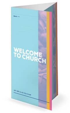 Membership Class Sign Up Church Trifold Bulletin