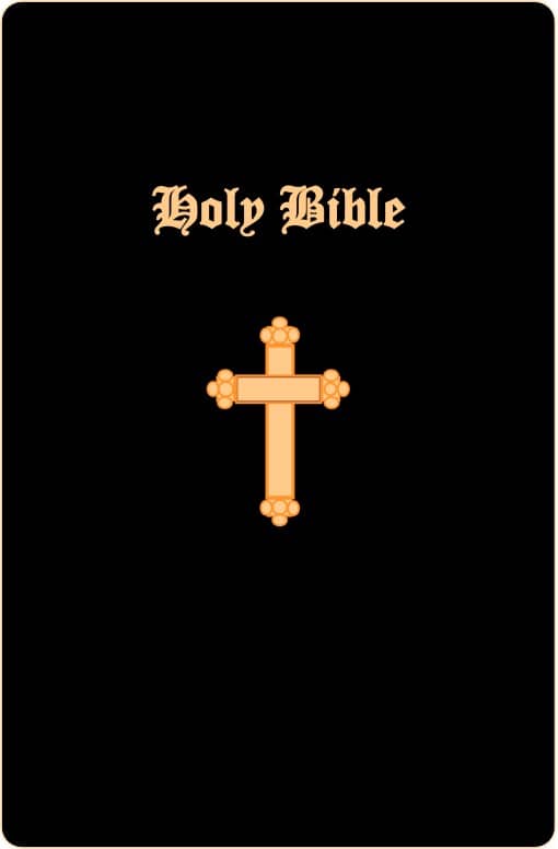 Black Bible Cover