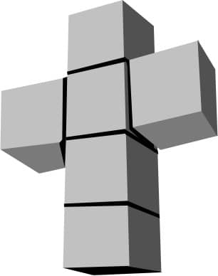 Cross of Cubes Graphic