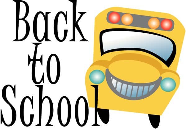 Back to School Word Art with Bus