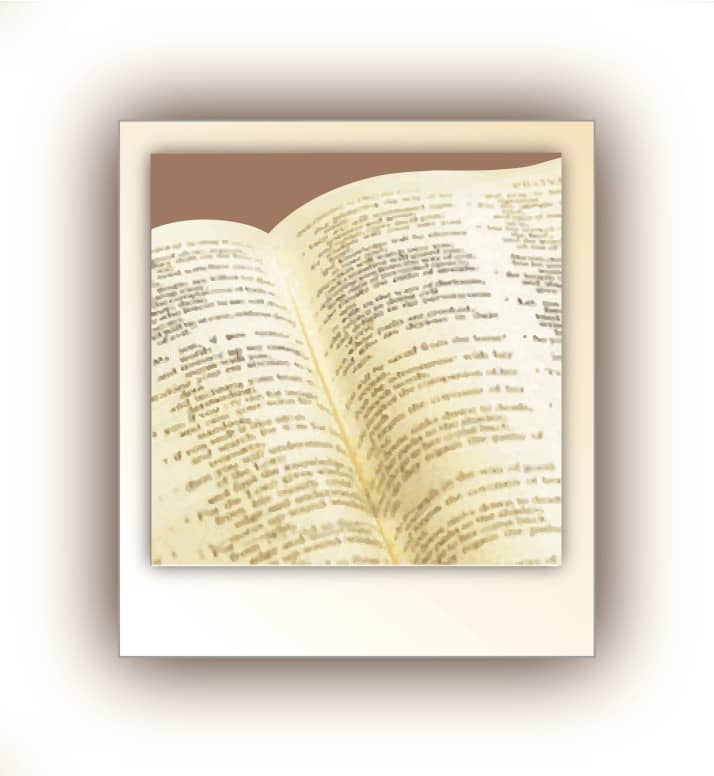 Open Bible with Scripture