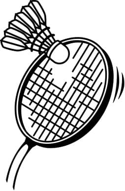 Badminton in Black and White