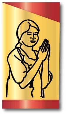 Prayer Girl Clipart