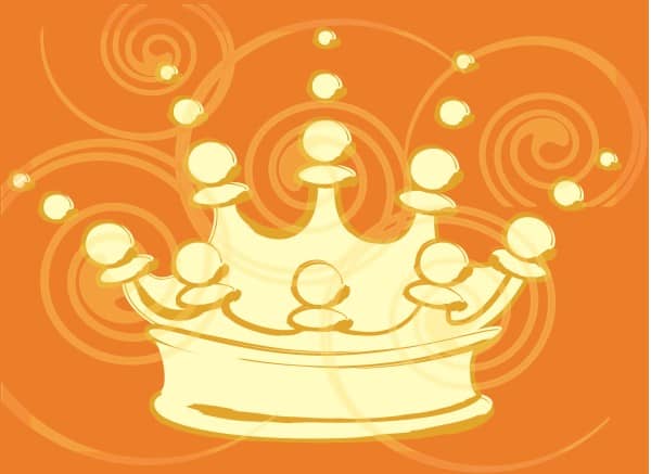 Curls and Crown Clipart