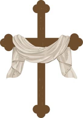 Draped Cross Graphic
