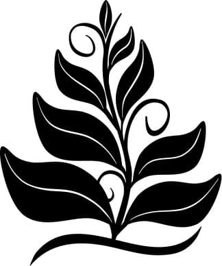 Growing In The Spirit Black and White Clipart
