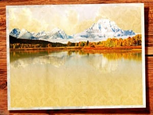 Fall Mountain Lake Church Background Screen