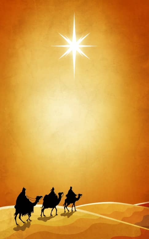 Three Wise Men Christmas Bulletin Cover