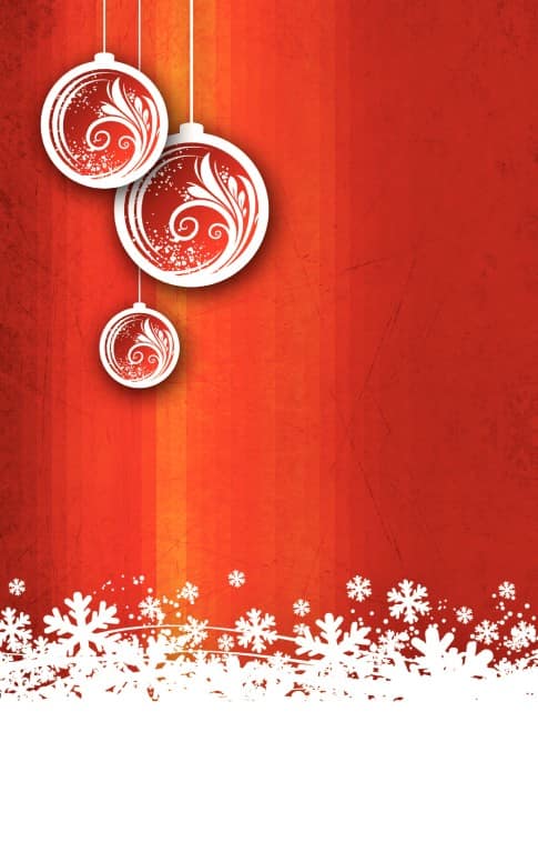Christmas Snow Church Bulletin Cover