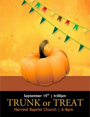 Trunk or Treat Flyer Templates
