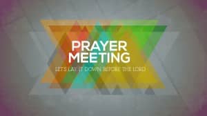 Prayer Meeting Church Event Slide