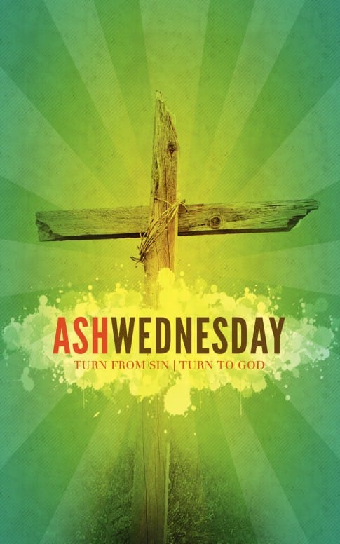 Ash Wednesday Church Bulletin Template
