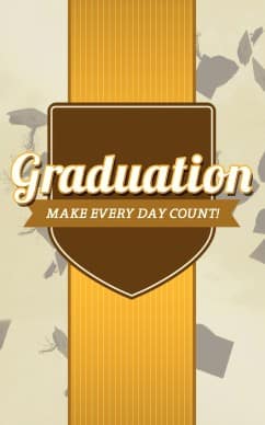 Graduation Program Cover Template Design