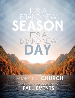 New Season Flyer Template for Church