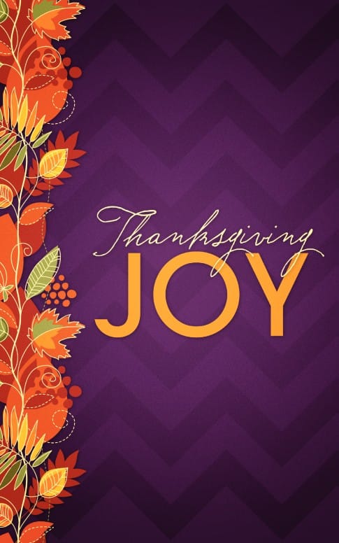 Thanksgiving Joy Christian Bulletin