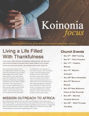 Discovery Classes Ministry Newsletter